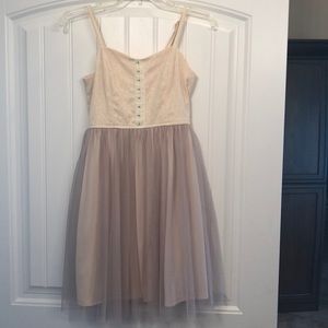 Off white spaghetti strap dress